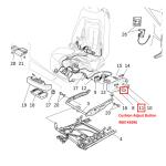 For Maserati GranTurismo Grancabrio Quattroporte Front And Rear Seat Button &