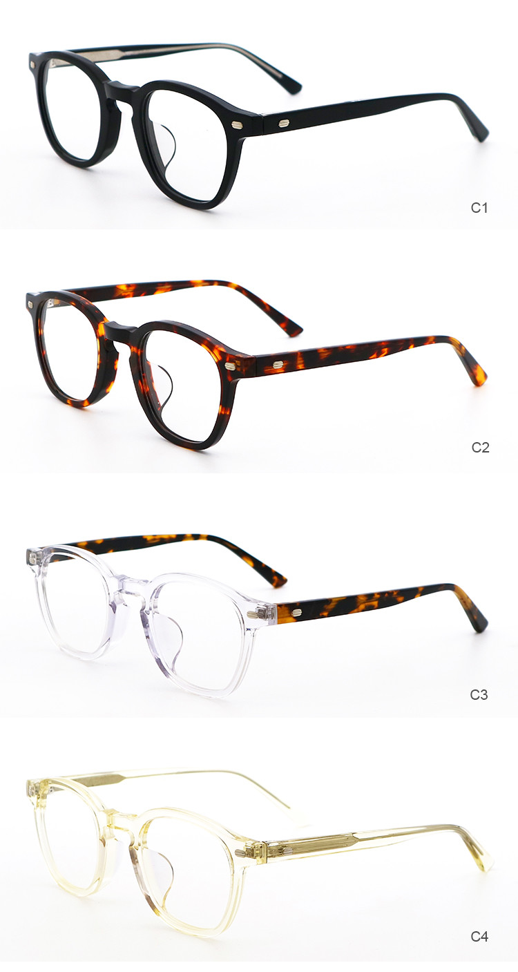 Gray Eco Acetate Glasses Eyeglasses Acetate Model Various Colors Elliptic