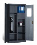 W900*D450*H1850mm 2-door clothing steel cabinet office furniture metal storage