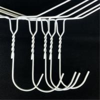 Buy cheap Custom Shape White Wire Hangers 2.2mm Diameter For Suit Environmental Friendly product