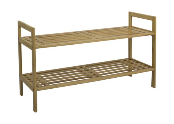 Buy cheap 2 Tier 70cm Length Bamboo Shoe Shelf For 8 Pairs Of Shoes from wholesalers
