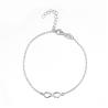 Buy cheap 6.5 Inch 925 Silver CZ Bracelet 7.0g Alphabet Jewelry Friendship Bracelet from wholesalers