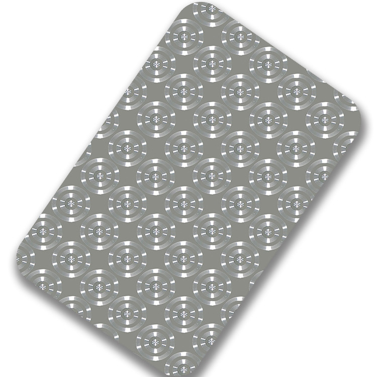 201 304 430 316 ASTM SUS Stainless Steel Sheet Surface 3D Laser For Ceiling Decoration