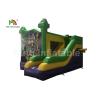 Buy cheap EN71 Justice League Theme Green Inflatable Jumping Castle With Slide For Kids from wholesalers