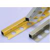 Buy cheap Bright Polished Aluminum Square Edge Metal Tile Trim Profiles Easy To Clean from wholesalers