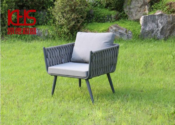 Customized 1 Seater Outdoor Dining Room Furniture 300KG Load Rattan Outdoor
