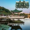 Buy cheap Chinese Gazebo Green Glazed Roof Tiles Terracotta Handmade Tea House Garden from wholesalers