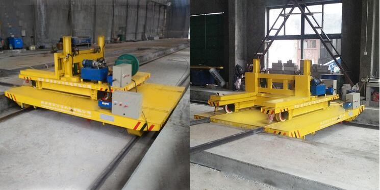 AC Motor Assembly Line Busbar Powered Transfer Cart Heat Resist With Proximity Switch