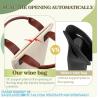 Buy cheap Single Wine Gift Tote Bag, Insulated Padded Thermal Wine Bottle Carrying Cooler Carrier For Travel, Picnic, Gift from wholesalers