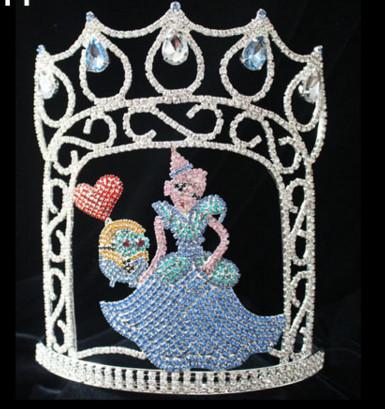 Buy cheap Minions cartoon theme pageant crowns and tiaras rhinestone crystal crowns tiaras manufactuer cheap pageant crowns sale from wholesalers