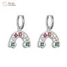 Buy cheap 18k Gold Plated Rainbow Jewelry Set Colorful Diamond Gemstone Pendant from wholesalers