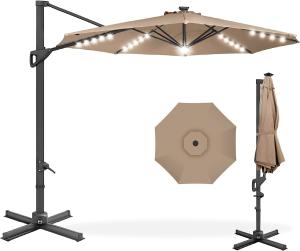 Buy cheap Canopy, Cantilever Umbrella Hanging Umbrellas, Fade Resistance & Water-repellent UV Protection Solution-dyed Fabric from wholesalers