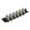 Buy cheap 6 Port LC Fiber Patch Panel Loaded W/6 LC Fiber Adapter Panel from wholesalers