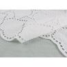Buy cheap Off White Eyelet Cotton Lace Fabric Leaf Embroidery Patterns For Dresses Blouses from wholesalers