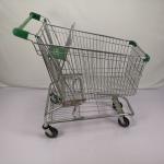 Buy cheap 180L Q195 Steel Metal Supermarket Shopping Trolley American Type from wholesalers