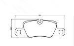 Low Dust Auto Brake Pads With Semi - Metal / Non - Asbestos / Ceramic Material