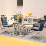 Buy cheap 200cm Tempered Glass Dining Table from wholesalers