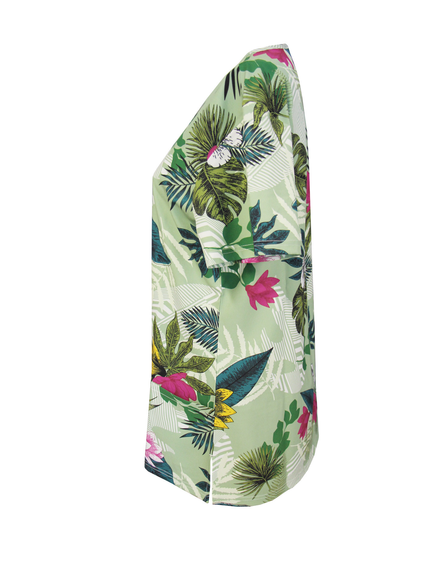 Four Way Stretch Printed Scrub Tops 95% Polyester 5% Spandex