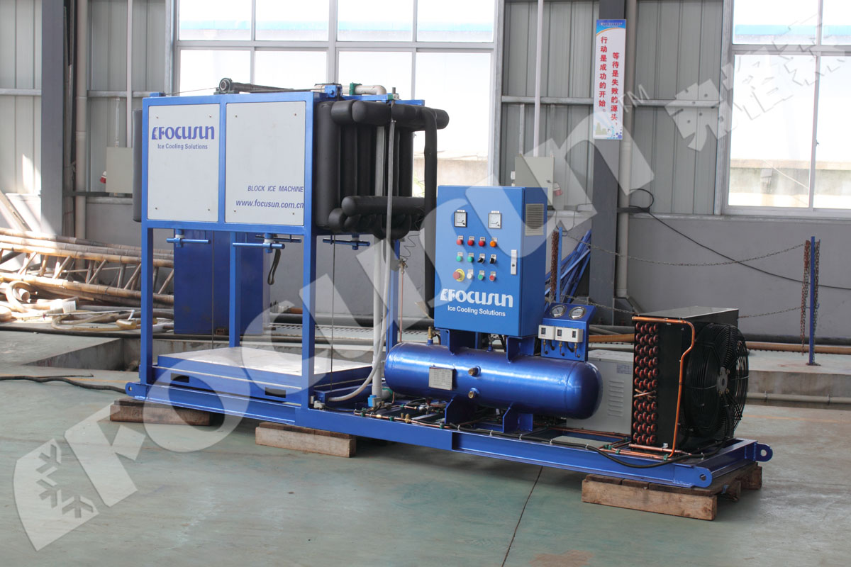 Aluminum Evaporator Automatic Ice Machine for High Capacity Air Cooler Block Ice