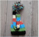 newborn baby long tail hat cap blue colorful Photography Prop Crochet Hats