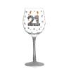 Buy cheap High Quality Personalized Glitter Tem Birthday Gift Red Wine Glass from wholesalers