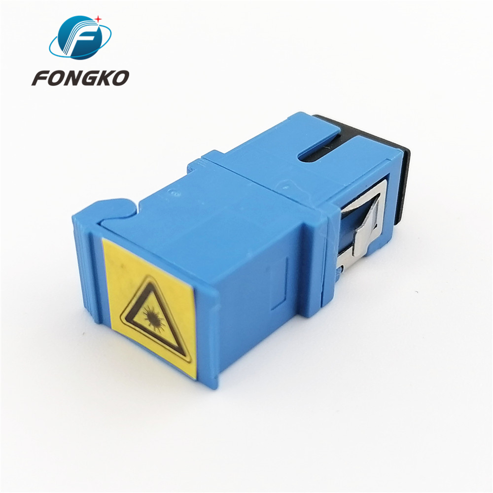 100% New SC/UPC Simplex Optical Adapter With Auto Shutter SM SC Fiber Optic Adapter
