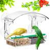 Buy cheap 4 Extra Strong Suction Cups Acrylic Parrot Feeder Plexiglass Birdhouse Custom Logo from wholesalers