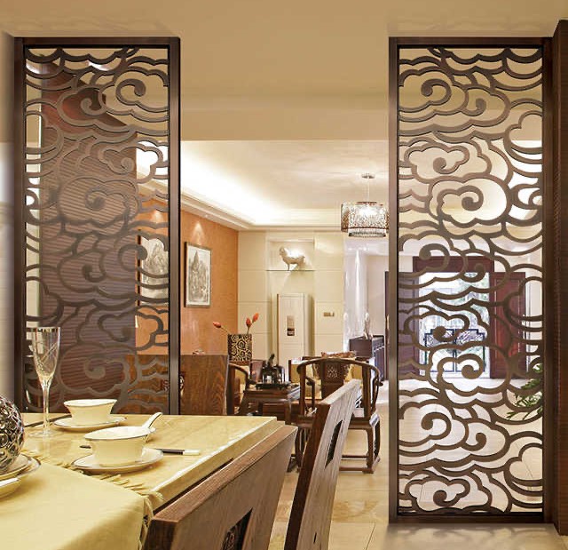 304 201 Stainless Steel Room Divider Decorative Partition Laser Cutting