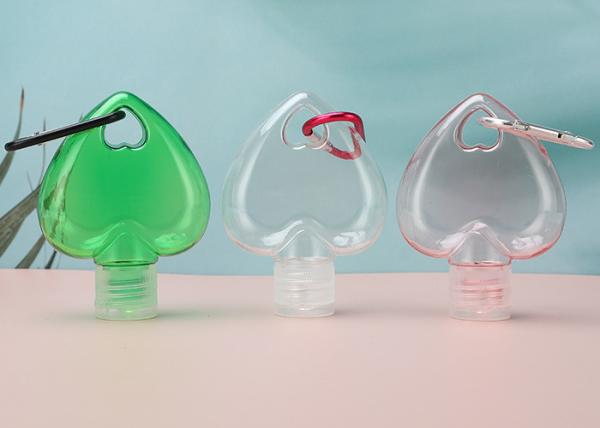 Buy cheap PETG Plastic Hand Sanitizer Bottles 20mm Clear Keychain Bottles from wholesalers