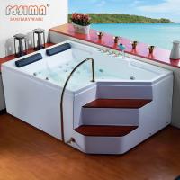 Buy cheap 5.74FT 2 Person Freestanding Jacuzzi Tub With Jets Led Light Whirlpool product