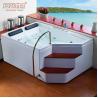 Buy cheap 5.74FT 2 Person Freestanding Jacuzzi Tub With Jets Led Light Whirlpool from wholesalers