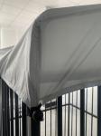 Outdoor Dog Kennel Steel Powder Coated Dog Cage with Watrerproof Cover Secure