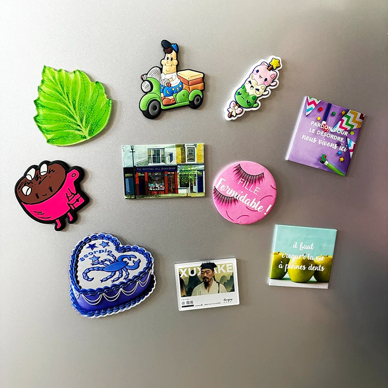 Cute Anime Customized Logo 3D Soft PVC Rubber Fridge Magnets 2D 3D for Fridge Decoration