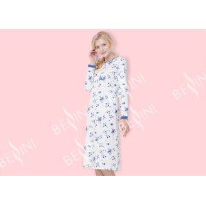 Buy cheap European Style Ladies Night Dresses Sleepwear Round Neck Lace Trimmed from wholesalers
