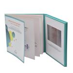 7 Inch Advertising Video Book , Video Greeting Card CE ROHS FCC Certificate