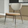 Buy cheap 30kgs Ultra Modern Dining Chairs Metal Frame Microfiber Dining Chair from wholesalers