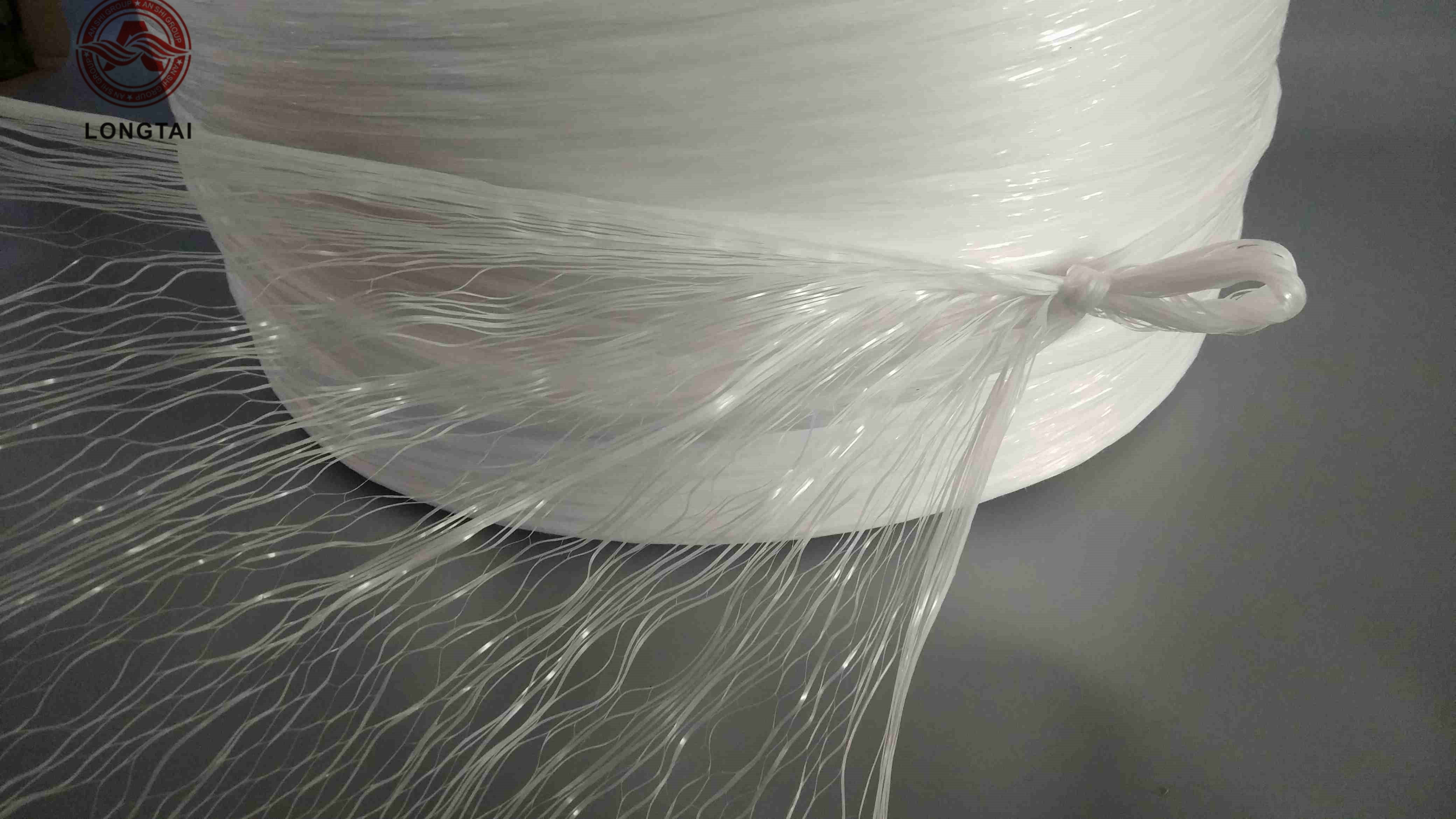 White Twisted Fibrillated PP Filler Yarn 1mm - 10mm Soft for Cable and Wire Filling