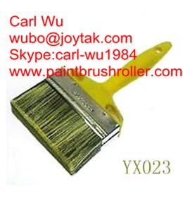 Buy cheap Natural pure bristle Chinese bristle synthetic mix shed fence paint brush wood handle plastic handle 4 inch WB-006 from wholesalers