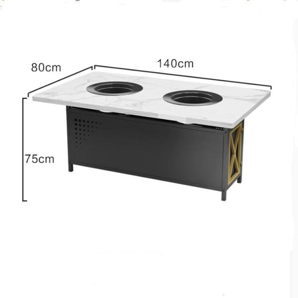 Buy cheap Smokeless Hot Pot Table from wholesalers