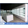 Buy cheap Fashion Store Jewelry Display Cases With Tempered Glass Shinning White from wholesalers