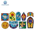 Colored Glass Window Panel Stained Arts and Crafts Interior Decoration