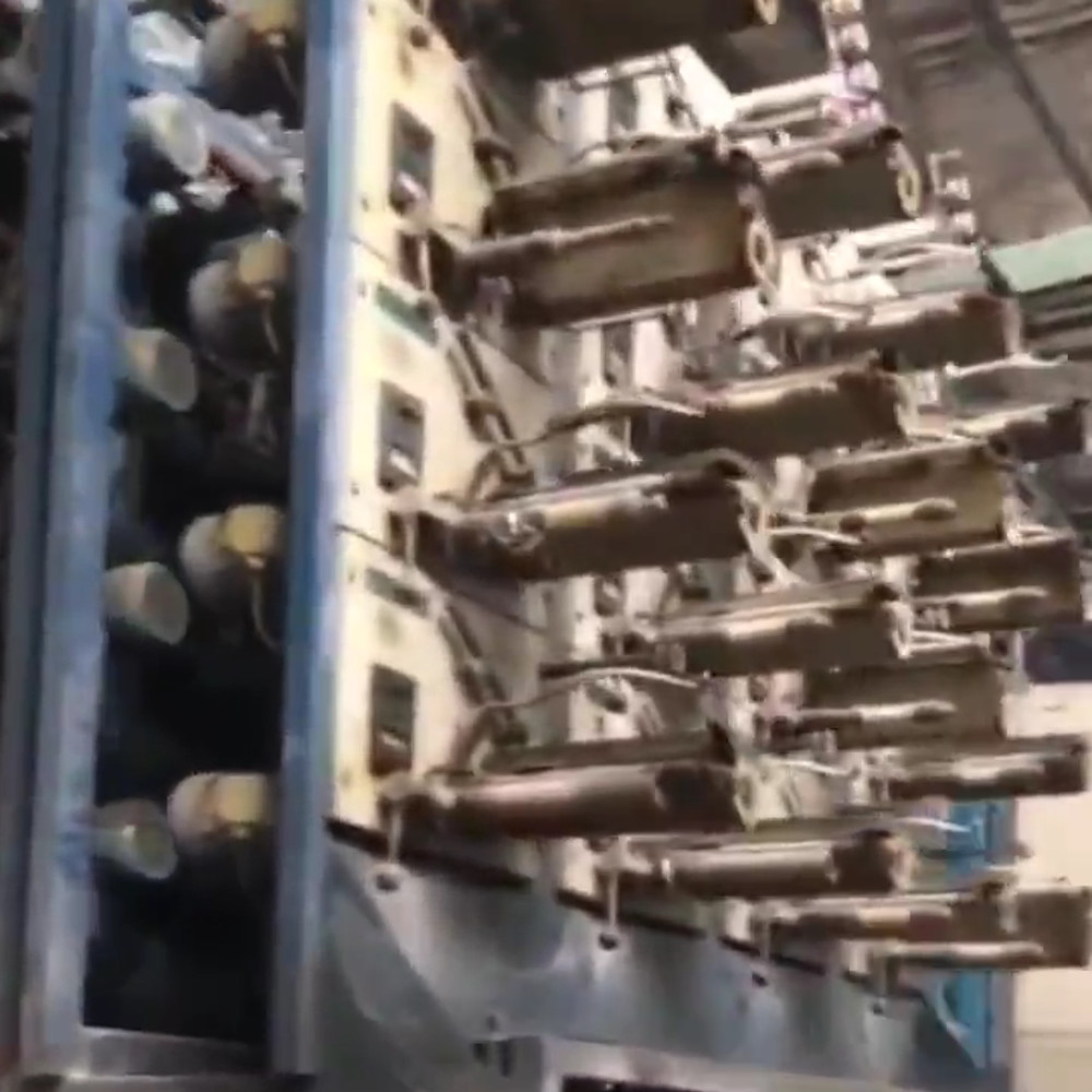 Automatic Second Hand Plastic Flat Yarn Winding Machine 280m/Min For Yarn Extrusion Line