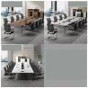 Buy cheap Solid Wood Office Furniture Customized Luxury White Conference Table Modern Meeting Room Table 10 from wholesalers
