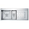 Buy cheap Handmade Stainless Steel Double Bowl Sink Plate Kitchen Commercial Double Sink from wholesalers