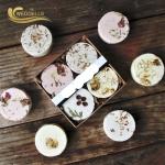 Vegan Natural Aromatherapy Shower Steamers With Dried Flowers FDA 30g