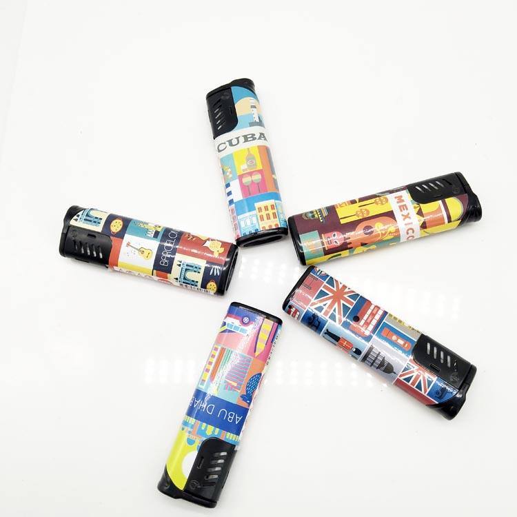 Hot Sale Fashionable Design Plastic Windproof Electronic Smoking Lighter in Competitive Price