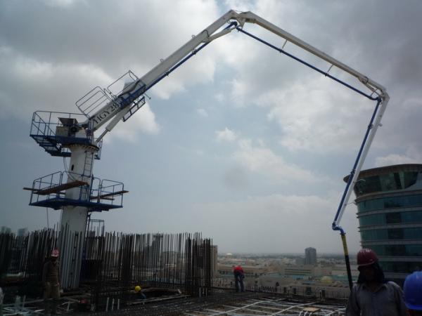 Buy cheap Stationary 5.5kw 17m Spider Boom Concrete Pump For Tower Crane from wholesalers