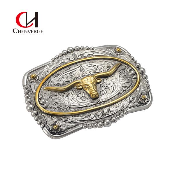 Buy cheap Zinc Alloy Metal Plate Belt Buckles Thickness 4mm Anti Erosion from wholesalers