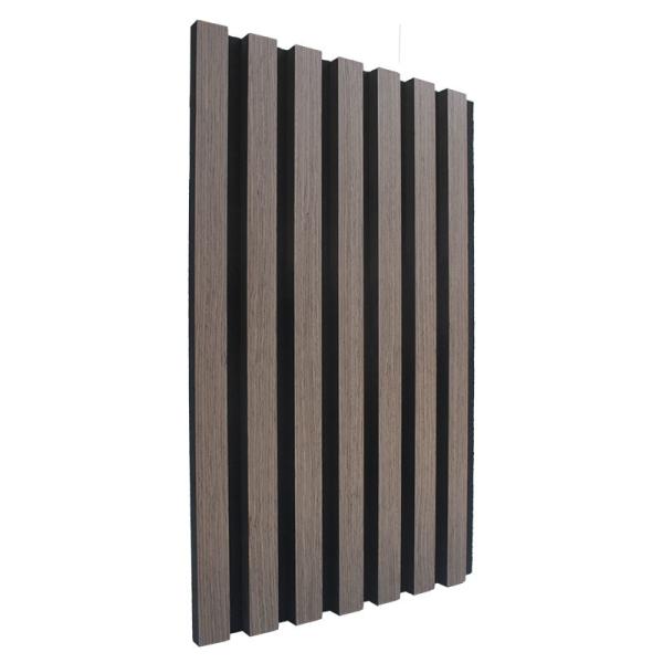 Buy cheap Flameproof Black Walnut Wood Veneer Acoustic Panels For Meeting Venue from wholesalers