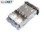 EMI Shielding SFP Cage Connector 2 Ports Female 2.05 mm Press Fit PIN